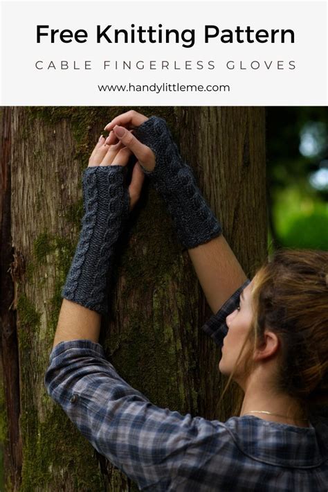 Geillis Fingerless Gloves Pattern Cable Knit Cable Fingerless