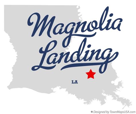 Map of Magnolia Landing, LA, Louisiana