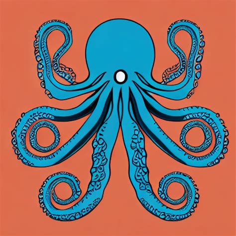 Minimalist Octopus Graphic · Creative Fabrica