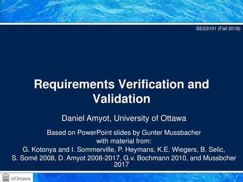 Ppt Requirements Verification And Validation Powerpoint Presentation