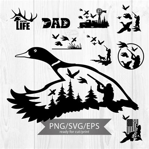 Duck Hunting Svg Duck Hunting Bundle Cricut File Hunting Scene Svg