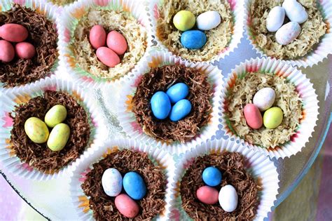 Chocolate Birds Nests An Easy No Bake Treat Saving Room For Dessert