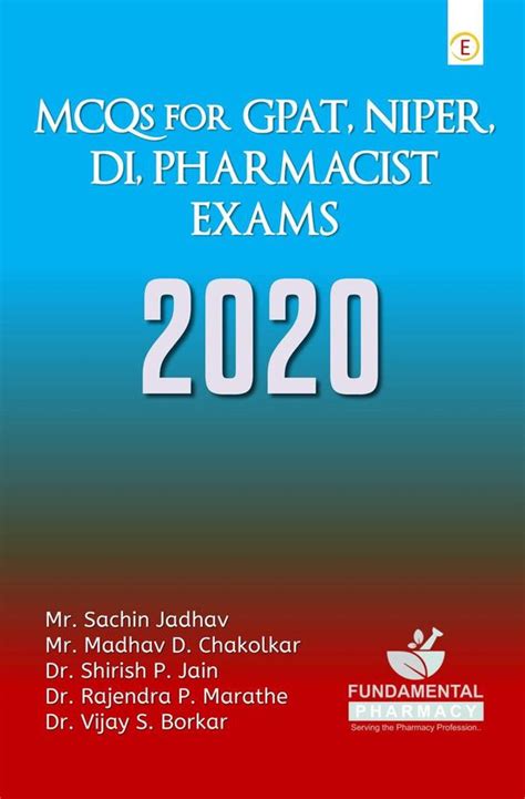 MCQs For GPAT NIPER DI PHARMACIST EXAMS Ebook Mr Sachin Jadhav