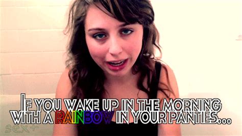 Laci Green With The Rainbow Panties Click For The Animation Laci