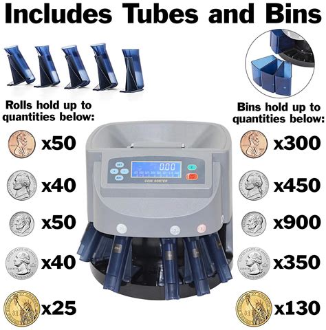 Electronic Usd Coin Sorter And Counter With Lcd Display Sorts 270