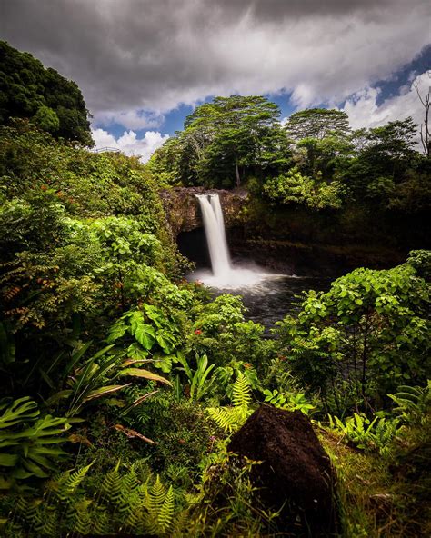 Rainbow falls, Hawaii, [1080×1350] – Wallpaperable