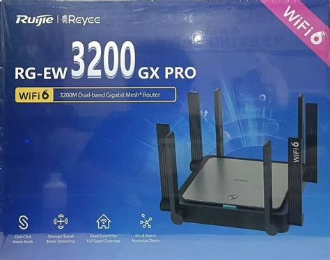 Reyee Ruijie Wifi 6 Router Rg Ew3200gx Pro Ax3200 Wifi 6 Smart Wi Fi