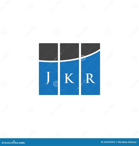 JKR Letter Logo Design on WHITE Background. JKR Creative Initials ...