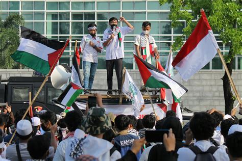 Foto Aksi Bela Palestina Di Kedubes As Jl Online