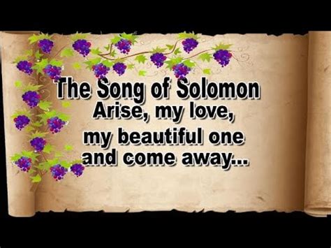 Bible Verse For The Day Song Of Solomon 2 10 13 Arise My Love And