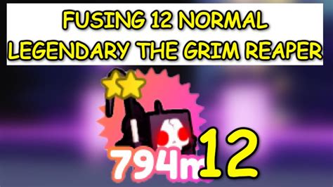 HALLOWEEN EVENT FUSING 12 NORMAL LEGENDARY THE GRIM REAPER Pet