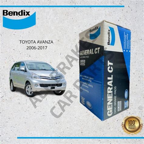 Bendix Brake Pads Db Gct Front For Toyota Avanza