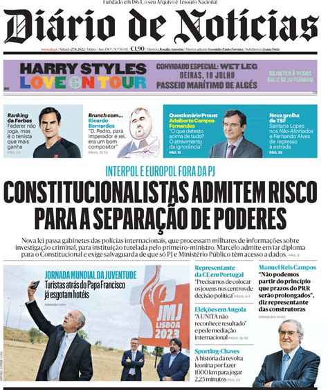 Capa Di Rio De Not Cias Agosto Capasjornais Pt