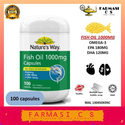 Nature S Way Fish Oil 1000mg 100 Capsules EXP 06 2025 Natures Way