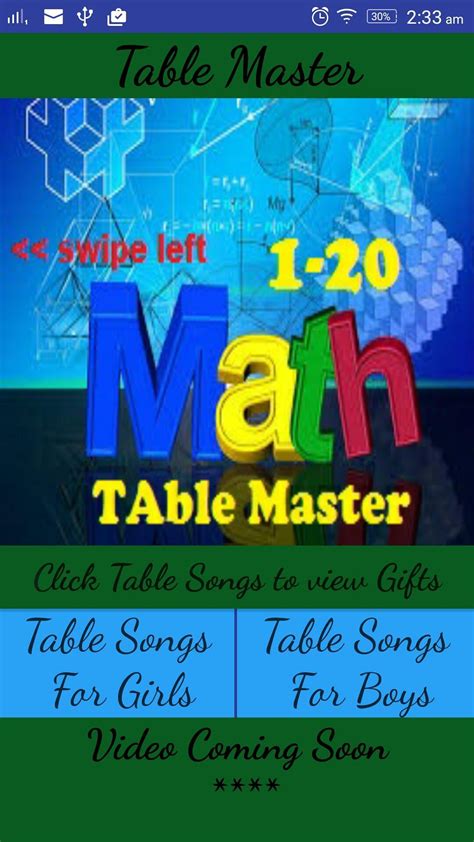 Multiplication Table Songs1-20 APK for Android Download