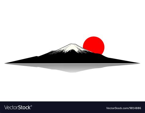 Mount fuji Royalty Free Vector Image - VectorStock