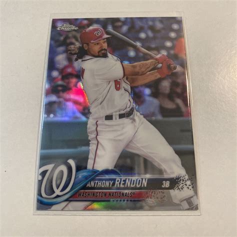 2018 Topps Chrome Refractor 165 Anthony Rendon EBay