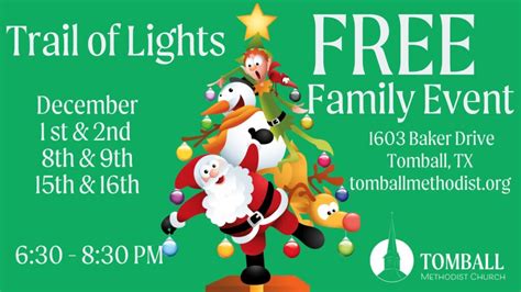 Trail Of Lights Tomball Methodist Church