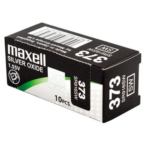 Maxell 373 SR916SW Silver Oxide Watch Batteries 10 Pack Anand