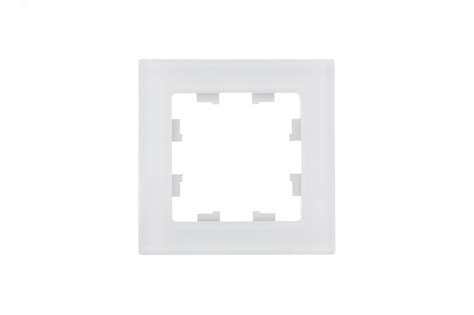 ATLASDESIGN NATURE 1-постовая РАМКА, НАТУРАЛЬНОЕ СТЕКЛО, БЕЛЫЙ артикул ...