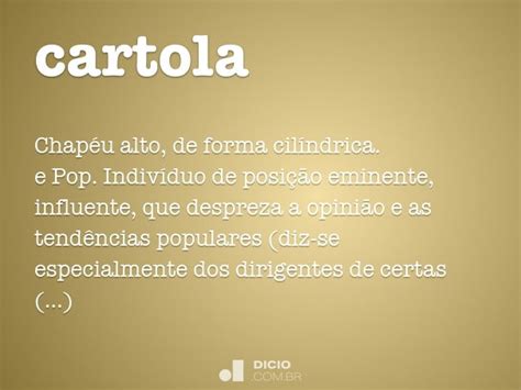 Cartola O Que Significa