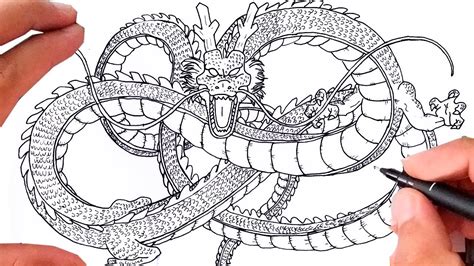 Como Desenhar Shenlong Dragon Ball Youtube