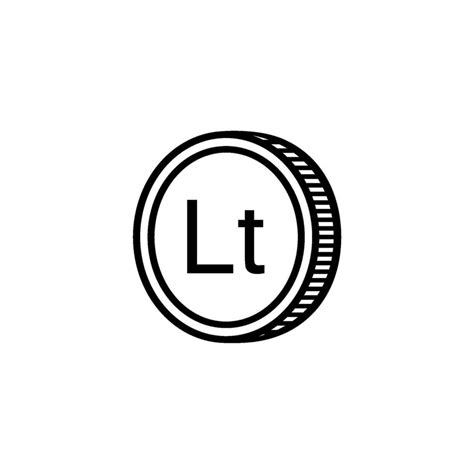 Lithuania Currency Symbol, Lithuanian Litas Icon, LTL Sign. Vector ...