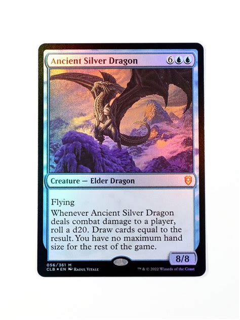 Ancient Silver Dragon Regular Foil From Commander Legends Battle For