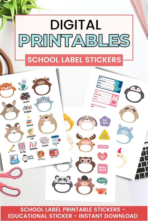 school label printable stickers educational sticker etsy printable