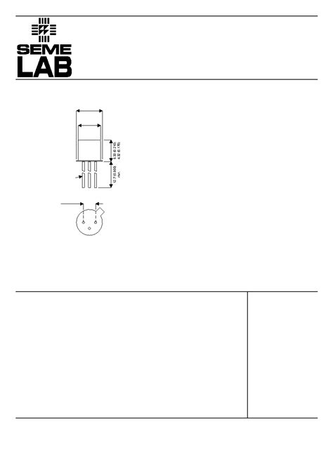 Bc Datasheet Pages Seme Lab General Purpose Small Signal Npn