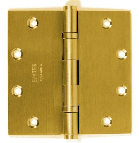 Emtek 96416 Solid Brass Door Hinges Brass