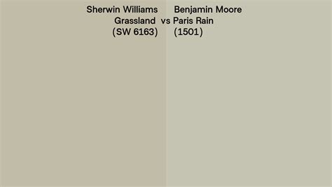 Sherwin Williams Grassland Sw 6163 Vs Benjamin Moore Paris Rain 1501 Side By Side Comparison