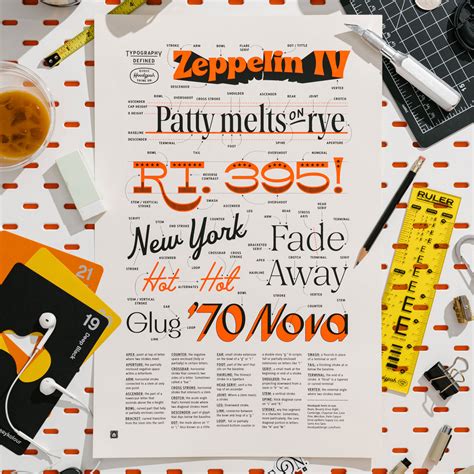 Typography Definitions Poster 2nd. Edition - Hoodzpah