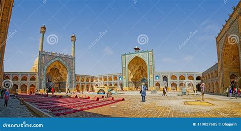 Jameh Mosque Of Isfahan Editorial Image Image Of Ancient 119027685