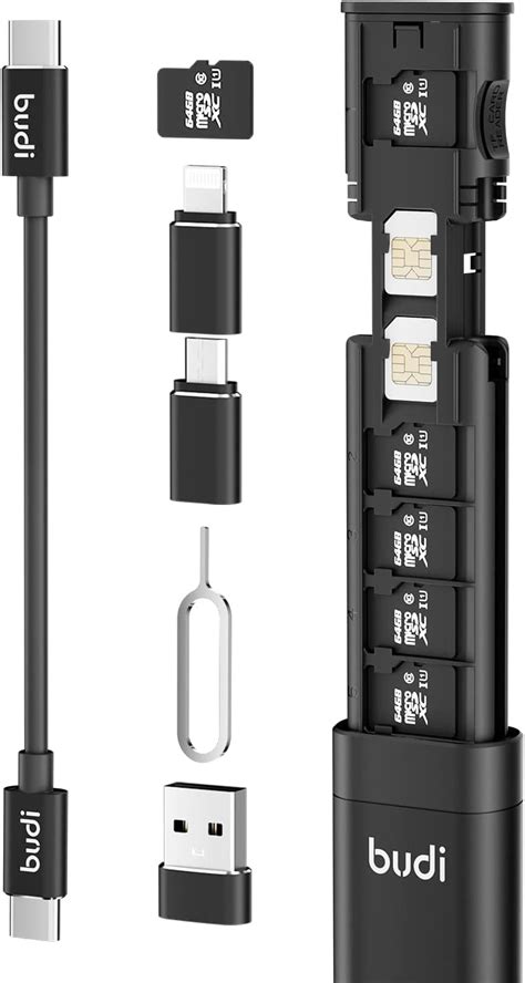 Budi Cable Lector De Tarjetas Sd Multifuncional En Y Usb Tf Sd