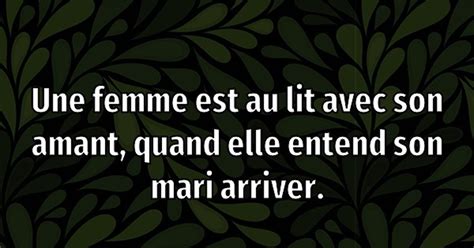 Une Femme Est Au Lit Avec Son Amant Blagues Et Les Meilleures