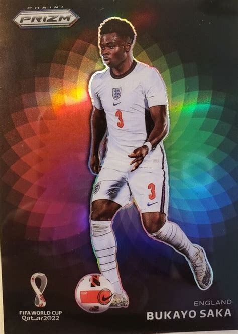 Bukayo Saka 2022 Prizm World Cup 6 Color Wheel SSP Price Guide