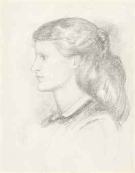 Dante Gabriel Rossetti 1828 1882 Portrait Of Annie Miller Bust