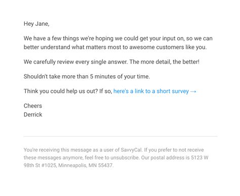 10+ SaaS Survey Email Examples + Template