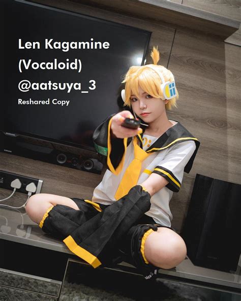 Pointing A Remote At You Len Kagamine ♪ Cosplay By Aatsuya3 Rvocaloid