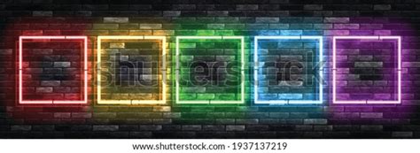 Vector Realistic Isolated Neon Sign Frame 库存矢量图（免版税）1937137219 Shutterstock