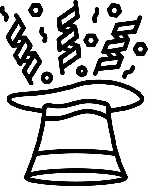 hat outline illustration  vector art  vecteezy