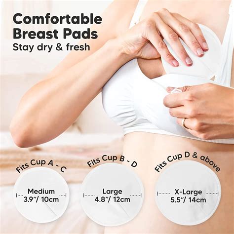 Pack Organic Bamboo Nursing Pads Reusable Breast Pads For