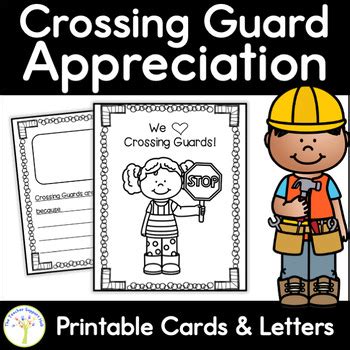 Crossing Guard Appreciation Thank You Cards by The Teacher Support Hub