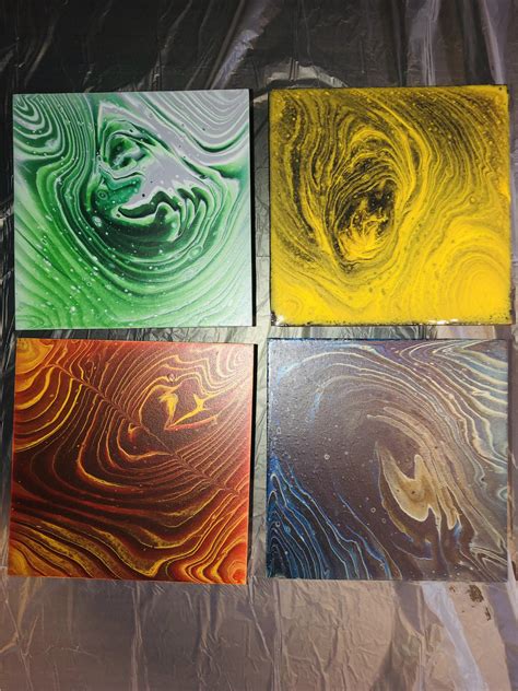 Hogwarts House colors : r/PourPainting