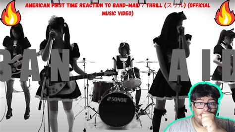 American first time reaction to BAND MAID Thrill スリル Official