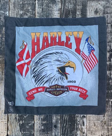 Harley Davidson Screaming Eagle Send Me Your Best Cotton Bandana