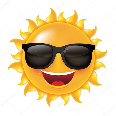 Funny Sun With Sunglasses — Stock Vector © barbaliss #163731618