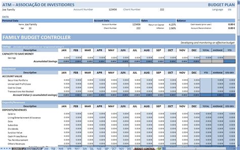 Monthly Income And Expenditure Spreadsheet for Personal Budget ...