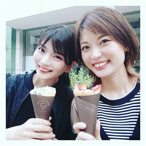 美蘭レンナさんのインスタグラム写真 美蘭レンナinstagram「👖🎬🍿🍫👖 ジーンズとクレープとお姉と☺️ ストーリーズ